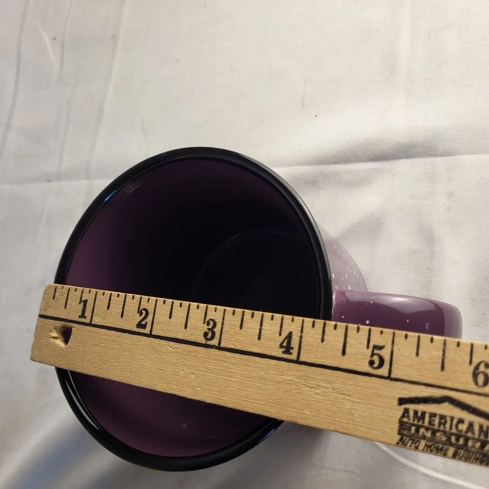 Cornell 16oz Ceramic Purple Speckled Coffee Mug